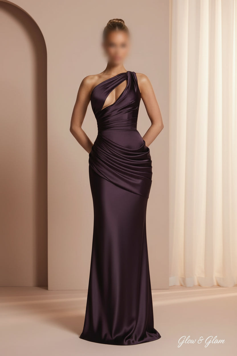 Satin Halter Maxi Dress
