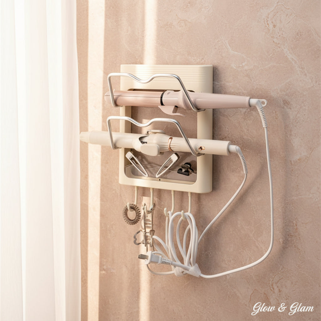 Wall-Mounted Hair Tool Organizer