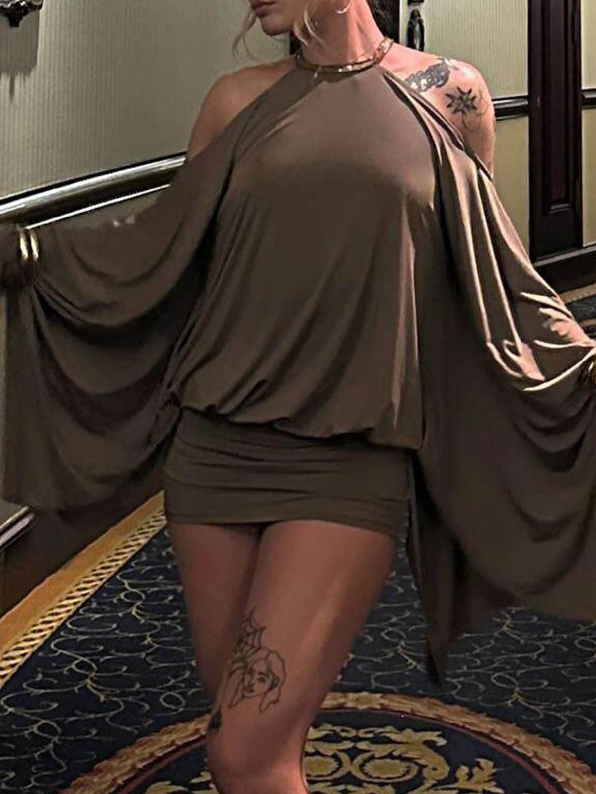 Backless Chain Strap Dress