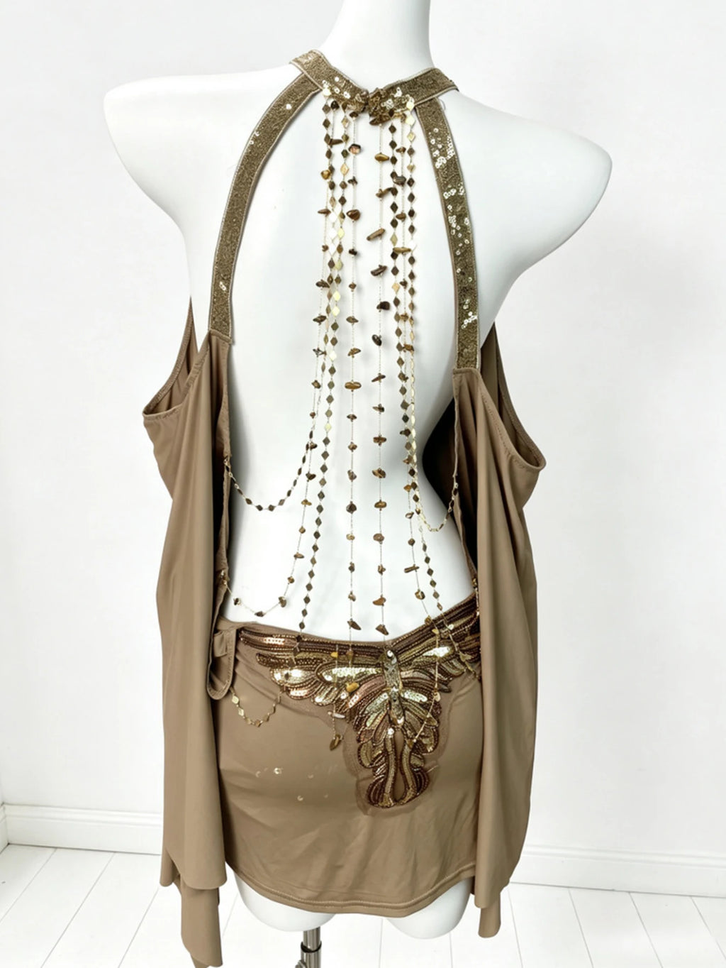 Backless Chain Strap Dress
