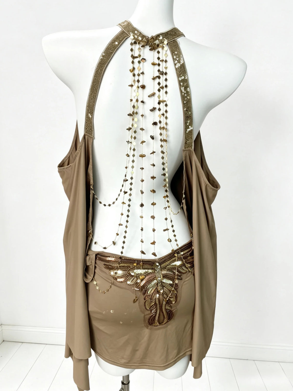 Backless Chain Strap Dress
