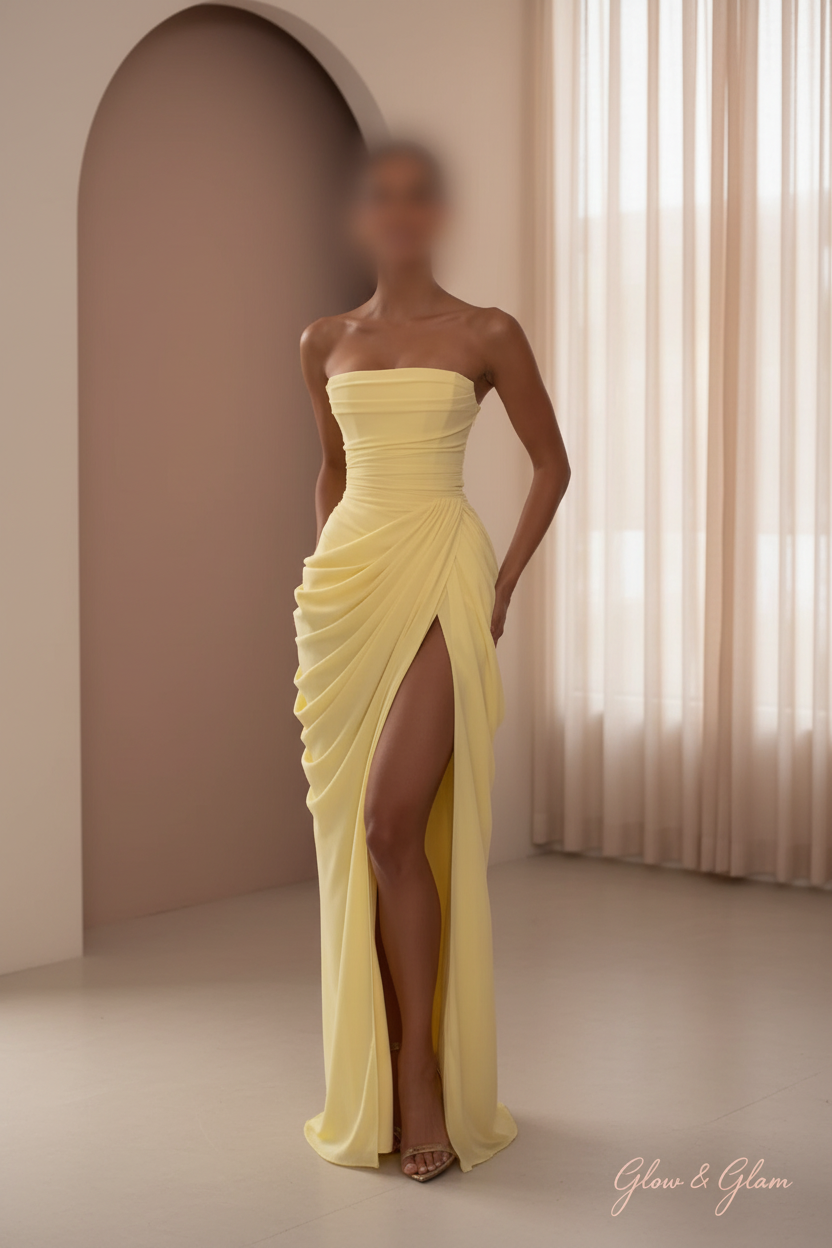 Satin Halter Maxi Dress