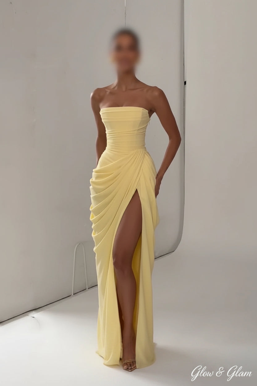 Satin Halter Maxi Dress