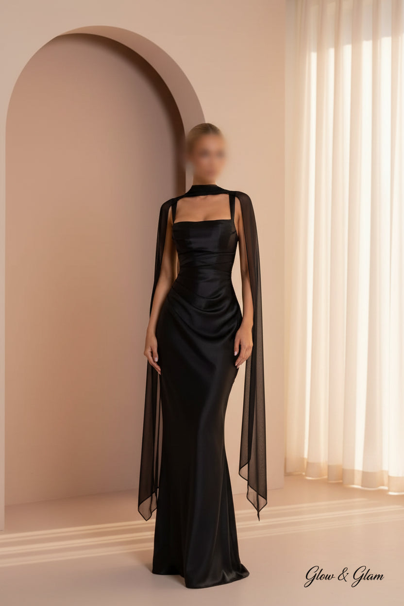 Satin Halter Maxi Dress