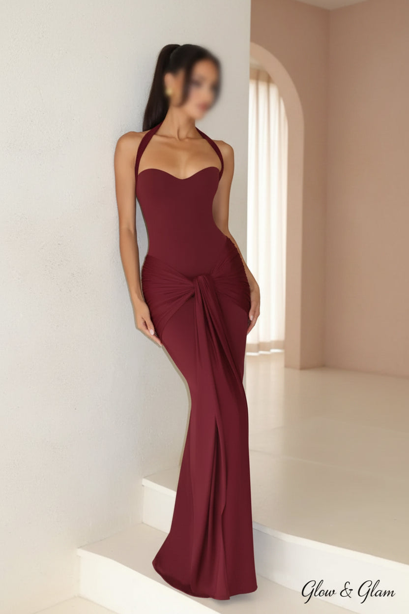 Ruched Bodycon Maxi Dress