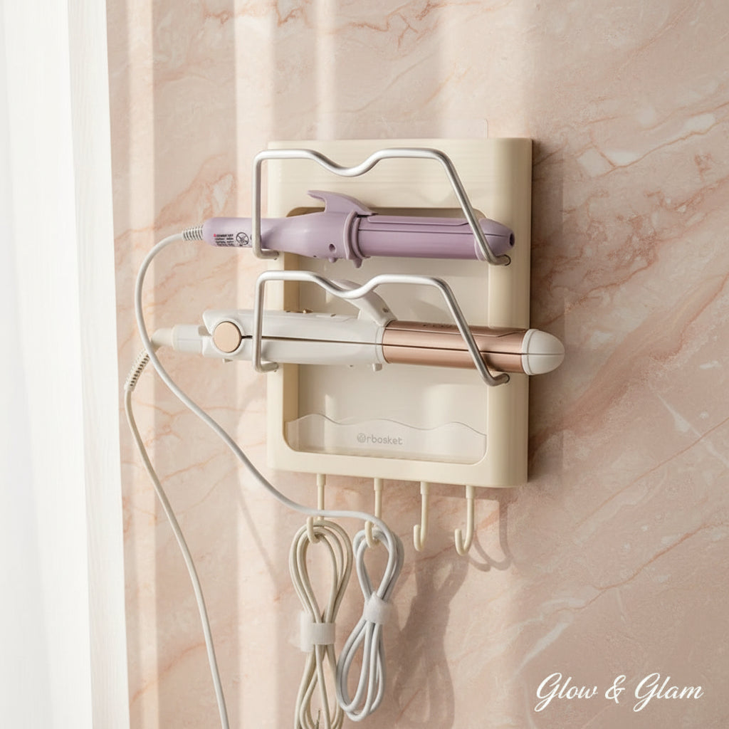 Wall-Mounted Hair Tool Organizer